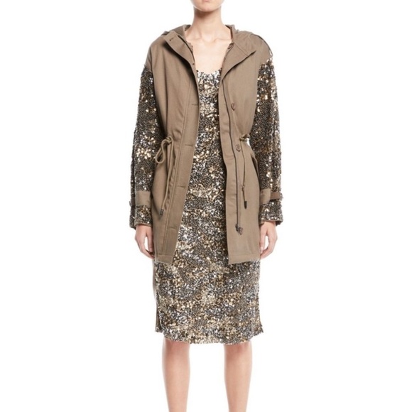 JOIE Hasana Sequin Slit Midi-Length Cocktail Slip Dress size 0 - Picture 11 of 17